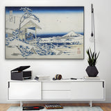 Quadro Stampa su Tela Mattina dopo una nevicata a Koishikawa, Katsushika Hokusai - CupidoDesign