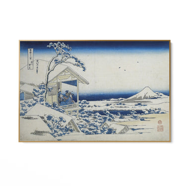 Quadro Stampa su Tela Mattina dopo una nevicata a Koishikawa, Katsushika Hokusai - CupidoDesign