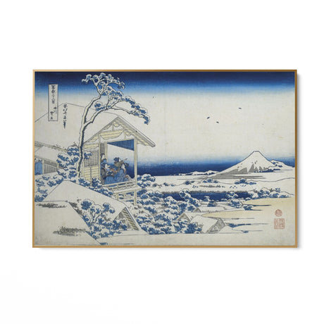 Quadro Stampa su Tela Mattina dopo una nevicata a Koishikawa, Katsushika Hokusai - CupidoDesign