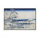 Quadro Stampa su Tela Mattina dopo una nevicata a Koishikawa, Katsushika Hokusai - CupidoDesign