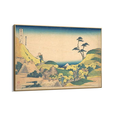 Quadro Stampa su Tela Meguro inferiore, Katsushika Hokusai - CupidoDesign
