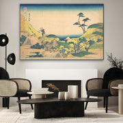 Quadro Stampa su Tela Meguro inferiore, Katsushika Hokusai - CupidoDesign
