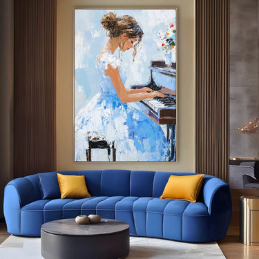 Quadro Stampa su Tela Melodia Bianca - CupidoDesign