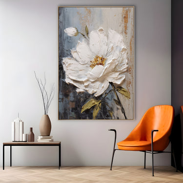 Quadro Stampa su Tela Melodia di Bianco - CupidoDesign