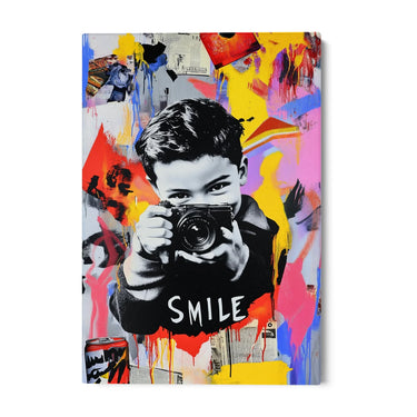 Quadro Stampa su Tela Memoria Pop - Smile - CupidoDesign
