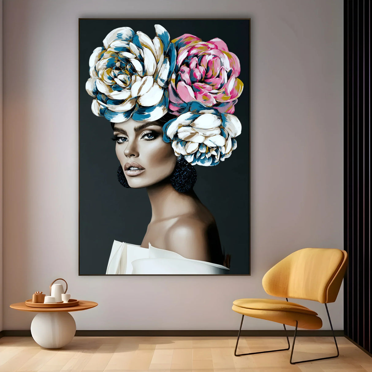 Quadro Stampa su Tela Moda Fiorita - CupidoDesign