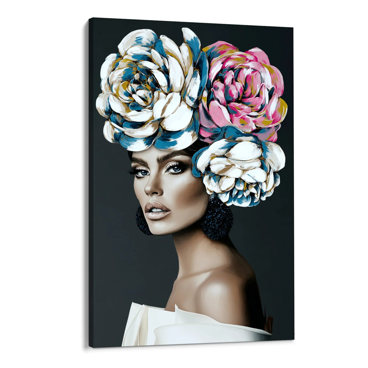 Quadro Stampa su Tela Moda Fiorita - CupidoDesign