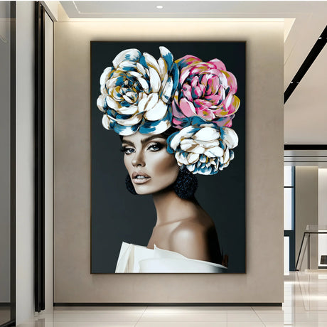 Quadro Stampa su Tela Moda Fiorita - CupidoDesign