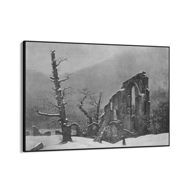 Quadro Stampa su Tela Monaco nella Neve, Caspar David Friedrich - CupidoDesign