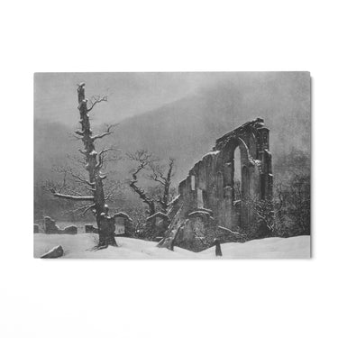 Quadro Stampa su Tela Monaco nella Neve, Caspar David Friedrich - CupidoDesign