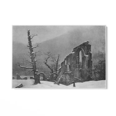 Quadro Stampa su Tela Monaco nella Neve, Caspar David Friedrich - CupidoDesign