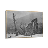 Quadro Stampa su Tela Monaco nella Neve, Caspar David Friedrich - CupidoDesign