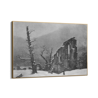 Quadro Stampa su Tela Monaco nella Neve, Caspar David Friedrich - CupidoDesign