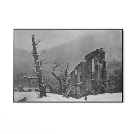 Quadro Stampa su Tela Monaco nella Neve, Caspar David Friedrich - CupidoDesign