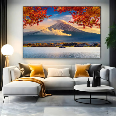 Quadro Stampa su Tela Monte Fuji in autunno, Giappone - CupidoDesign