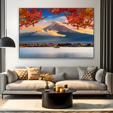 Quadro Stampa su Tela Monte Fuji in autunno, Giappone - CupidoDesign