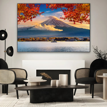 Quadro Stampa su Tela Monte Fuji in autunno, Giappone - CupidoDesign