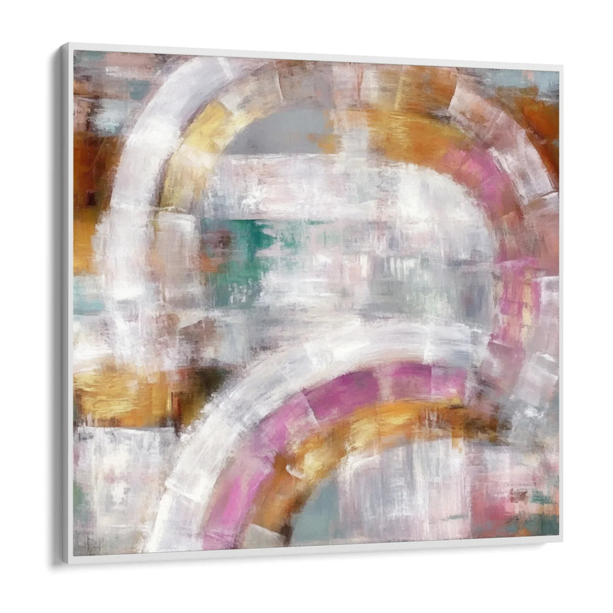 Quadro Stampa su Tela  Mosaico di Onde- CupidoDesign
