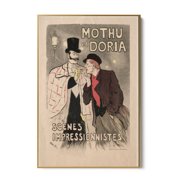 Quadro Stampa su Tela Mothu e Doria, Théophile Steinlen - CupidoDesign