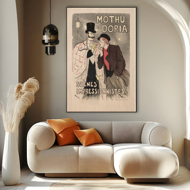 Quadro Stampa su Tela Mothu e Doria, Théophile Steinlen - CupidoDesign
