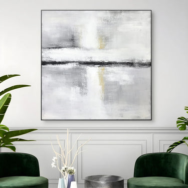 Quadro Stampa su Tela Movimento Grigio - CupidoDesign