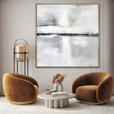 Quadro Stampa su Tela Movimento Grigio - CupidoDesign