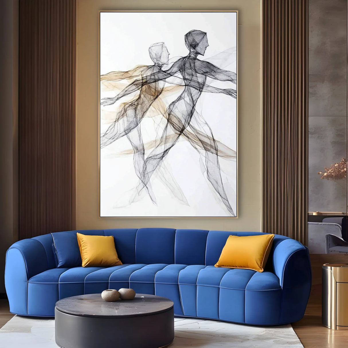 Quadro Stampa su Tela Movimento Interiore - CupidoDesign