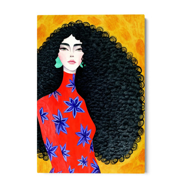 Quadro Stampa su Tela Musa Dorata - CupidoDesign