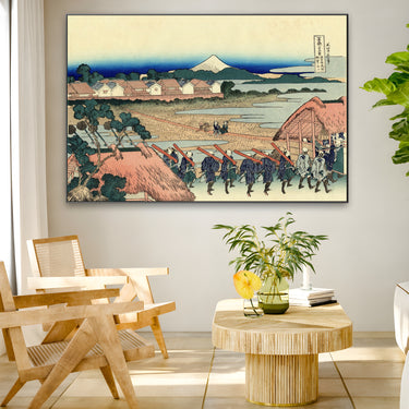 Quadro Stampa su Tela Nakahara nella provincia di Sagami, Katsushika Hokusai - CupidoDesign