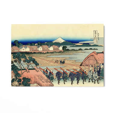 Quadro Stampa su Tela Nakahara nella provincia di Sagami, Katsushika Hokusai - CupidoDesign