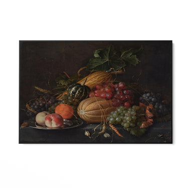 Quadro Stampa su Tela Natura morta con frutta, Abraham Mignon - CupidoDesign