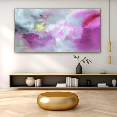 Quadro Stampa su Tela Nebbia Rosa - CupidoDesign