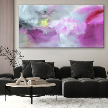 Quadro Stampa su Tela Nebbia Rosa - CupidoDesign