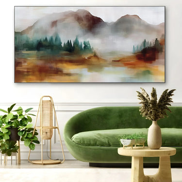 Quadro Stampa su Tela Nebbia di Montagna - CupidoDesign