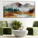 Quadro Stampa su Tela Nebbia di Montagna - CupidoDesign