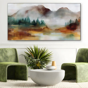 Quadro Stampa su Tela Nebbia di Montagna - CupidoDesign