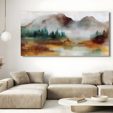 Quadro Stampa su Tela Nebbia di Montagna - CupidoDesign