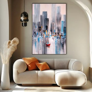 Quadro Stampa su Tela Nebulose di Città - CupidoDesign