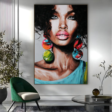 Quadro Stampa su Tela Nero Ancestrale - CupidoDesign