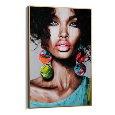 Quadro Stampa su Tela Nero Ancestrale - CupidoDesign