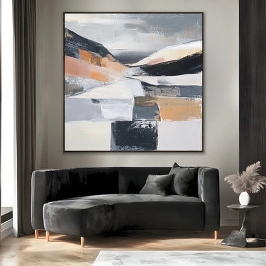 Quadro Stampa su Tela Neve Astratta - CupidoDesign