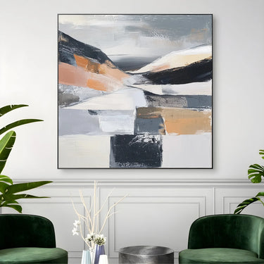 Quadro Stampa su Tela Neve Astratta - CupidoDesign