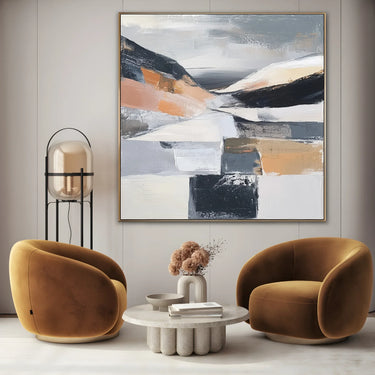 Quadro Stampa su Tela Neve Astratta - CupidoDesign
