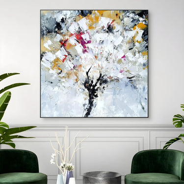 Quadro Stampa su Tela Neve Fiorita - CupidoDesign