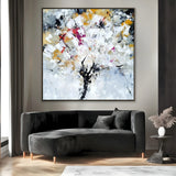 Quadro Stampa su Tela Neve Fiorita - CupidoDesign