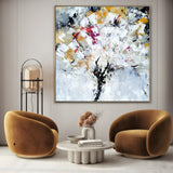Quadro Stampa su Tela Neve Fiorita - CupidoDesign