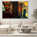 Quadro Stampa su Tela New York Movie, Edward Hopper - CupidoDesign