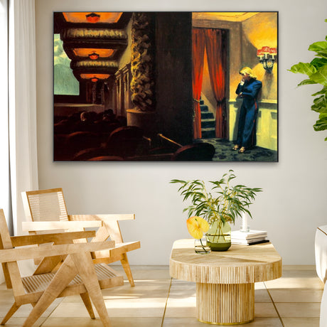 Quadro Stampa su Tela New York Movie, Edward Hopper - CupidoDesign