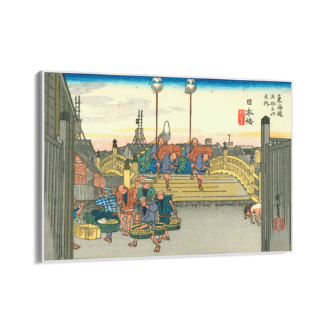 Quadro Stampa su Tela Nihonbashi, Le cinquantatré stazioni del Tōkaidō, Utagawa Hiroshige - CupidoDesign