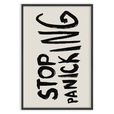 Nicht in Panik geraten